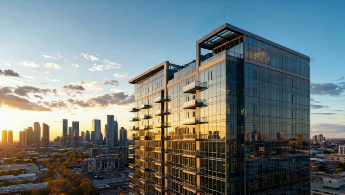 A multifamily development presented as a spatial model