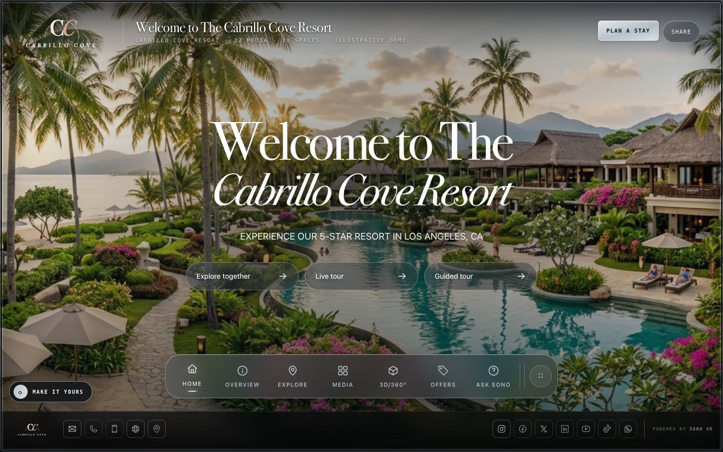 The Cabrillo Cove Resort demo Showcase