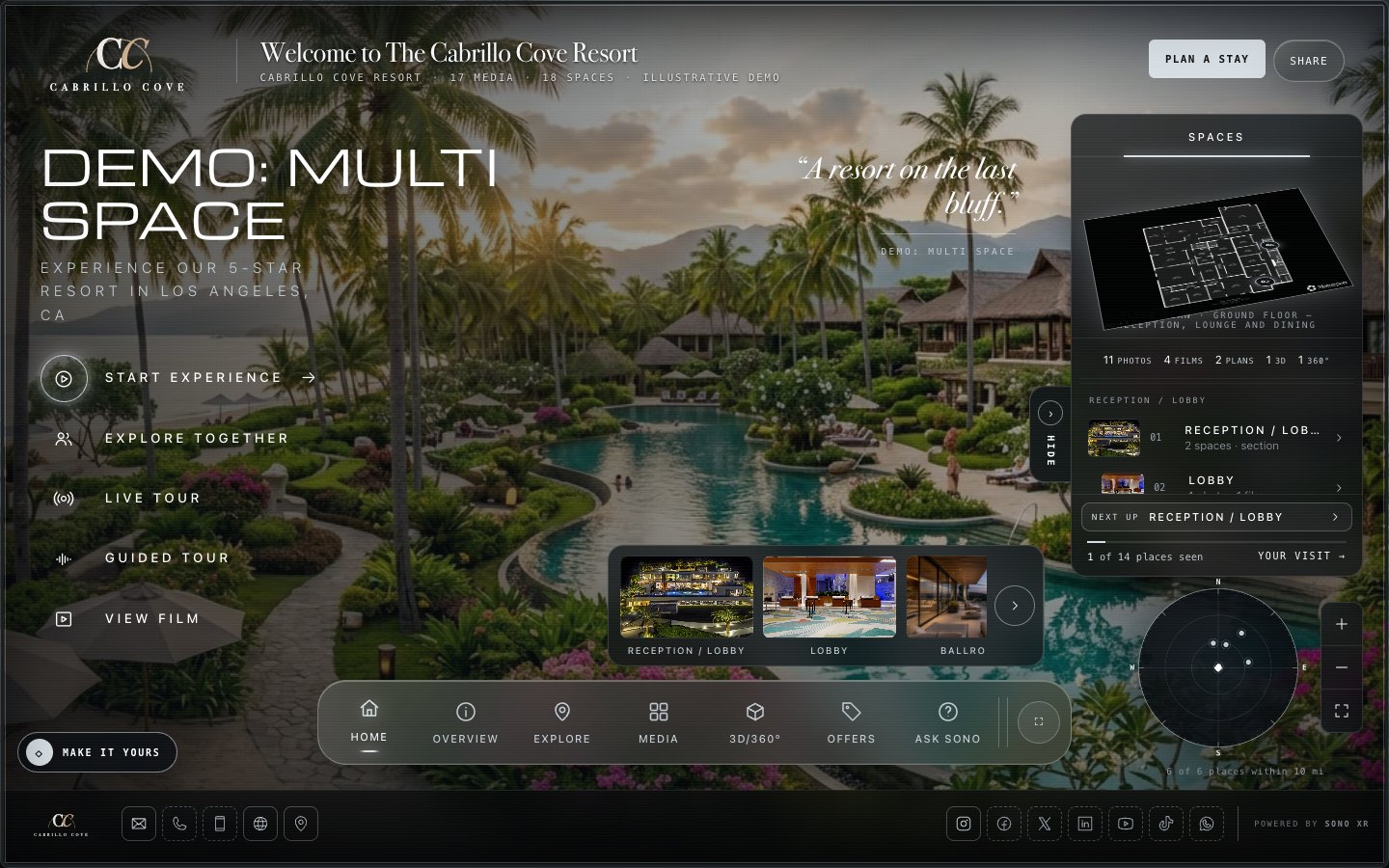 A multi-space demo Showcase