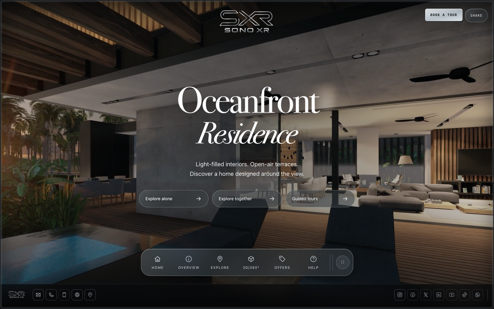 The Oceanfront Residence demo Showcase